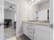 Bathroom featuring double sinks and marble countertops at 553 Onyx Lndg, Marietta, GA 30064