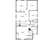 Upstairs floor plan showing bedrooms, bathrooms, laundry and a Gathering room at 4230 Glen Vista Ct, Duluth, GA 30097