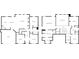 Detailed floor plan of a two-story house layout with labeled rooms and spaces at 871 Wisteria View Ct, Dacula, GA 30019