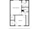 Second floor floor plan featuring primary bedroom with bath, hall, and second bedroom at 1092 Old Roswell Rd, Roswell, GA 30076