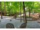 Beautiful backyard setting with serene rock ground and a small stream at 1560 Bubbling Creek Ne Rd, Atlanta, GA 30319