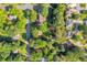 Overhead view of the property and surrounding neighborhood at 2151 Hamstead Ct, Suwanee, GA 30024