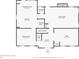 Detailed floor plan showcasing the layout of the home's first level at 2151 Hamstead Ct, Suwanee, GA 30024