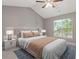 Bright, carpeted bedroom with a vaulted ceiling, and a large window at 2566 Walden Lake Dr, Decatur, GA 30035