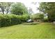 Expansive backyard featuring a lush green lawn, mature trees and a parked car at 1096 Tilden Nw St, Atlanta, GA 30318