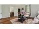 Bright living room with hardwood floors, cozy furniture, and serene decor at 1096 Tilden Nw St, Atlanta, GA 30318