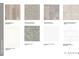 Selection of flooring, granite, cabinets, and tile samples for interior finishes at 1721 Lansmere Sw St, Marietta, GA 30008
