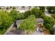 An aerial view of a charming multi-Gathering home with ample parking and lush green surroundings at 1990 Wellbourne Dr # 5, Atlanta, GA 30324