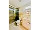 Modern bathroom featuring a tiled shower, updated vanity, and contemporary fixtures at 1990 Wellbourne Dr # 5, Atlanta, GA 30324