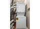 Efficient laundry area with stacked washer and dryer unit, perfect for maximizing space at 1990 Wellbourne Dr # 5, Atlanta, GA 30324