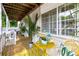 Charming porch area with colorful table and chairs, perfect for relaxing outdoors at 1990 Wellbourne Dr # 5, Atlanta, GA 30324