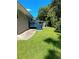 A well-kept backyard featuring a charming blue deck, perfect for outdoor relaxation and entertaining at 3593 Adkins Nw Rd, Atlanta, GA 30331