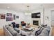 Relaxing living room with a fireplace, television, and comfortable seating at 3379 Rennes Ne Dr, Brookhaven, GA 30319