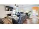 Spacious living room features a fireplace, hardwood floors, and large windows at 452 Emerald Trce, Jonesboro, GA 30236