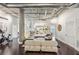 Spacious living room boasts exposed ductwork and concrete pillar, creating an industrial-chic vibe at 206 Ne 11Th Ne St # 703A, Atlanta, GA 30309