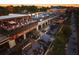 Aerial view showcasing the building's patio and outdoor seating areas at 571 Morgan Ne St, Atlanta, GA 30308