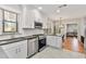 Bright, updated kitchen with stainless steel appliances, subway tile backsplash, and an open layout at 571 Morgan Ne St, Atlanta, GA 30308