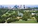 Breathtaking aerial view of the community, showcasing green spaces and the city skyline at 1466 University Dr, Atlanta, GA 30306