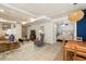 Basement living area combined with a dining space and bedroom at 1466 University Dr, Atlanta, GA 30306