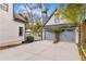 Spacious detached garage with an adjacent patio area, offering convenience and outdoor enjoyment at 1466 University Dr, Atlanta, GA 30306