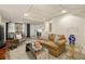 Basement living room offering a cozy seating area and recessed paneled ceiling at 1466 University Dr, Atlanta, GA 30306