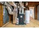 Basement utility area featuring a water heater and furnace, offering functionality at 218 Woodview Se Ln, Smyrna, GA 30082