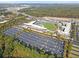 Stunning aerial view of a new baseball stadium and surrounding residential development at 2450 Mildon Hall Ln, Lawrenceville, GA 30043