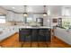 Bright, modern kitchen with white cabinets, quartz countertops, and stainless steel appliances at 2382 Whites Mill Ln, Decatur, GA 30032