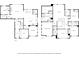 Detailed floor plan showcasing the layout of the two-story home, including the kitchen, bedrooms, and living spaces at 1520 Gallant Fox Ln, Suwanee, GA 30024