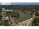Beautiful aerial view of the property highlighting the waterfront location and lot size at 2045 Calmwater Ct, Suwanee, GA 30024