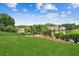 Picturesque backyard with a well-maintained lawn and lakefront view, creating a tranquil outdoor space at 2045 Calmwater Ct, Suwanee, GA 30024