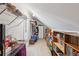 Long walk-in closet has lots of storage and shelving for all of your needs at 2045 Calmwater Ct, Suwanee, GA 30024