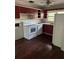 Kitchen with retro-style cabinets and standard appliances at 2226 Medfield Ne Trl, Atlanta, GA 30345