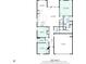 Detailed floor plan showcasing the layout of the home, including rooms and dimensions at 131 Prominence Ct, Canton, GA 30114
