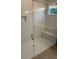 New tiled shower with a glass enclosure and built in bench at 204 Saratoga Dr, Acworth, GA 30102