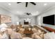 Bright living room features a neutral color palette, hardwood floors, and an open concept layout at 2217 Virginia Ne Pl, Atlanta, GA 30305