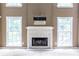 Close up of the fireplace in the living room at 1130 Timbercreek Ct, Alpharetta, GA 30005