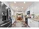 Modern kitchen featuring stainless steel appliances and white cabinetry at 4010 Hamilton Mill Rd, Buford, GA 30519