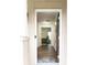 Inviting entryway with wood-look flooring, a decorative rug, and views to the living area at 3442 Old Towne Ln, Cumming, GA 30040