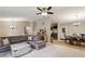 Open-concept living area seamlessly connects to the dining space, creating a perfect flow for entertaining at 4192 Alaina Cir, Austell, GA 30106