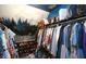 Well-organized walk-in closet with ample storage for clothes, shoes, and accessories at 190 Country Club Dr, Hiram, GA 30141