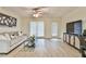 Comfortable living room with large windows and stylish furnishings at 3435 Vista Creek Dr, Dacula, GA 30019