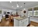 Open-concept kitchen featuring a granite island and modern stainless steel appliances at 2205 Beaver Shop Ne Rd, Marietta, GA 30066