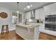 Well-lit kitchen with stainless appliances, granite countertops, white cabinetry and a decorative backsplash at 2205 Beaver Shop Ne Rd, Marietta, GA 30066