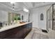 Main bathroom with granite countertops, dual sinks and a glass-enclosed shower at 2205 Beaver Shop Ne Rd, Marietta, GA 30066
