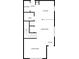 Detailed floorplan layout highlighting the living room, dining area, kitchen, and bathroom locations at 2326 Nicole Dr, Hampton, GA 30228