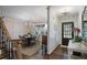 Elegant entryway with hardwood floors and a formal dining room at 3251 Pinestream Nw Rd, Atlanta, GA 30327