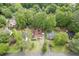 Aerial view of the property, showing its well-maintained lawn, landscaping, and neighborhood at 376 Paula Ct, Lawrenceville, GA 30046