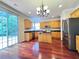 Eat in kitchen features ample counter space and stainless steel appliances at 4056 Kingsley Park Ct, Peachtree Corners, GA 30096