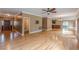 Spacious living room featuring hardwood floors, elegant trim, and an open layout perfect for entertaining at 516 Main St, Hiram, GA 30141